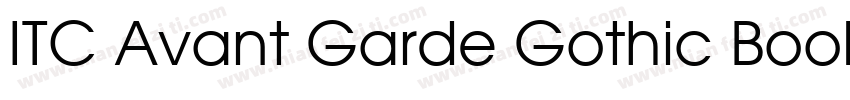 ITC Avant Garde Gothic Book BT Requ字体转换